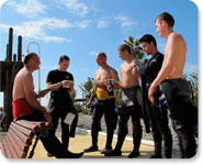 Master Scuba Diver Trainer training with Go PRO Spain